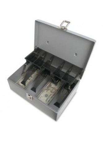 Sparco 15507 5-Compartment Tray Cash Box, 3.5"x11x7.5", each